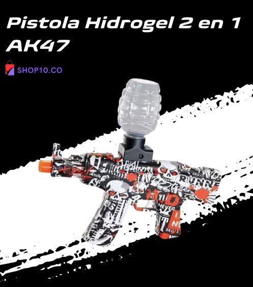 Pistola Hidrogel 2 en 1 AK47